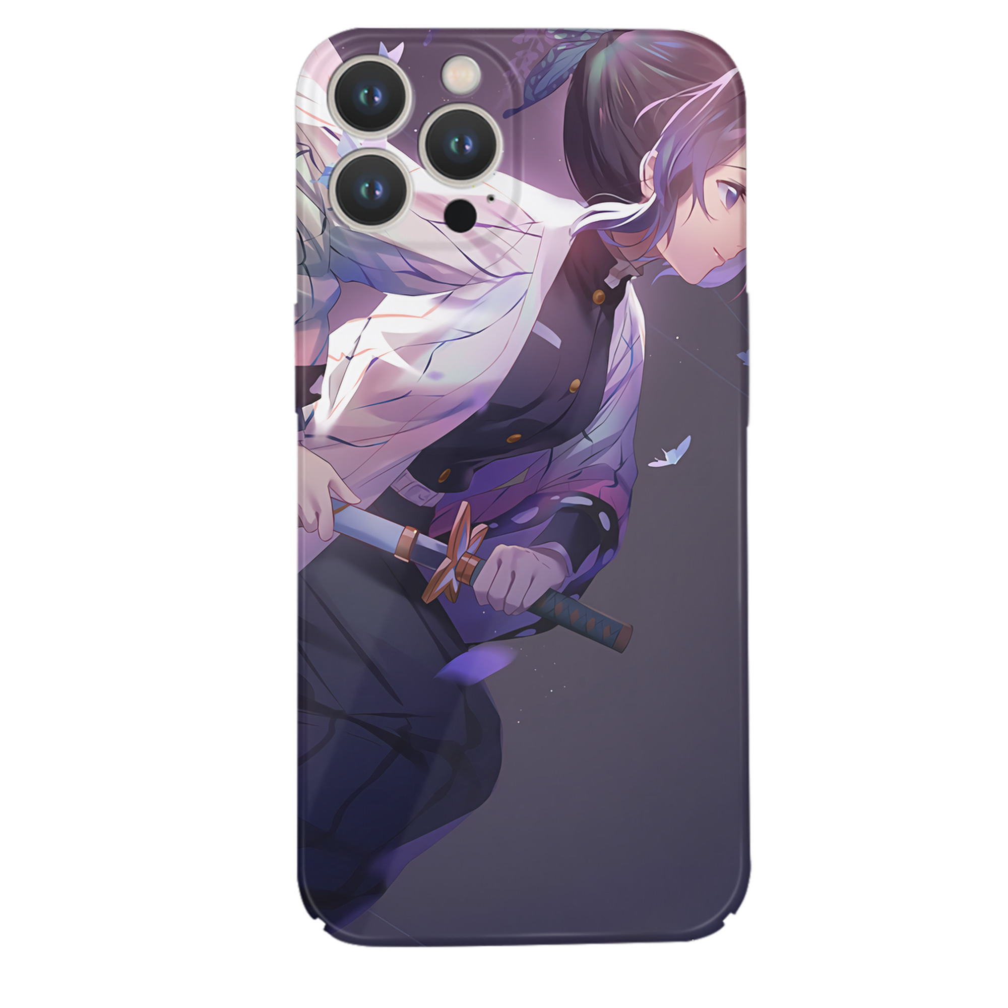 （画像用） 鬼滅の刃（きめつのやいば）蟲柱-胡蝶 しのぶ／こちょう しのぶ Kochou Shinobu 【iPhone 14シリーズ対応】ハードケース